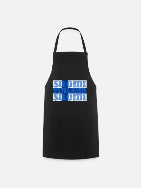 Finland Finland flag - Cooking Apron - black
