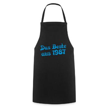das beste aus 1987 - Kochschürze - Schwarz - Vorne - AI Model Male 185 dark (185cm)