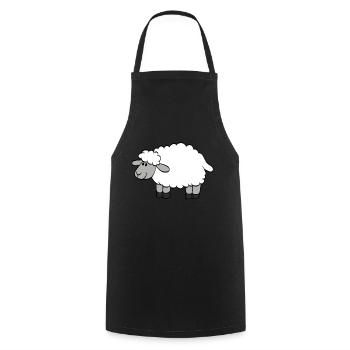 mouton - Tablier de cuisine - noir - Devant - AI Model Male 185 dark (185cm)