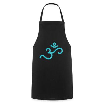 OM 17 - Tablier de cuisine - noir - Devant - AI Model Male 185 dark (185cm)