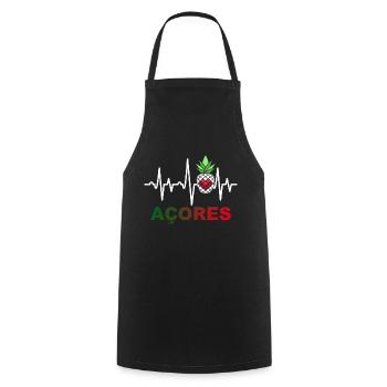 Acores Azores Azores Portugal island group pineapple - Cooking Apron - black - Front - AI Model Male 185 dark (185cm)