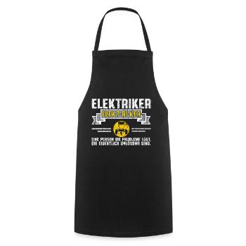 Elektriker der Probleme löst - Kochschürze - Schwarz - Vorne - AI Model Male 185 dark (185cm)