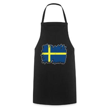 Sweden Design für Schweden Fans - Kochschürze - Schwarz - Vorne - AI Model Male 185 dark (185cm)