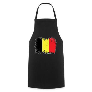 Belgique Design pour Fans Belgium - Tablier de cuisine - noir - Devant - AI Model Male 185 dark (185cm)