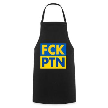 Fck ptn - Cooking Apron - black - Front - AI Model Male 185 dark (185cm)