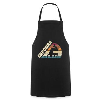 Capoeira Brazilian Martial Arts Capoeiristas - Cooking Apron - black - Front - AI Model Male 185 dark (185cm)