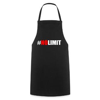No limit - Kochschürze - Schwarz - Vorne - AI Model Male 185 dark (185cm)