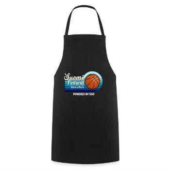 Suomi Finlande Basket-ball - Tablier de cuisine - noir - Devant - AI Model Male 185 dark (185cm)