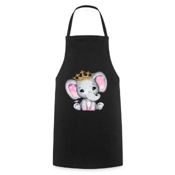 Elephant Family Mama Baby T-Shirt - Tablier de cuisine - noir - Devant - AI Model Male 185 dark (185cm)