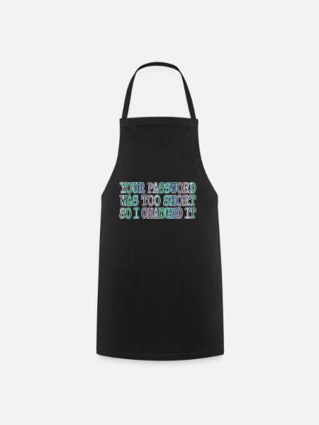 fun birthday present gift idea present - Cooking Apron - black