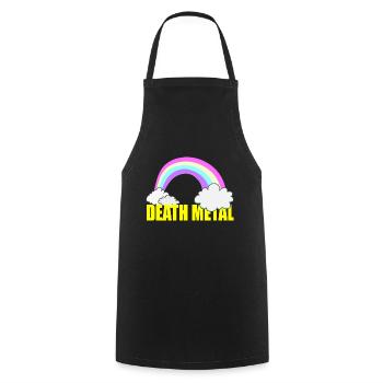 Death metal - Cooking Apron - black - Front - AI Model Male 185 dark (185cm)
