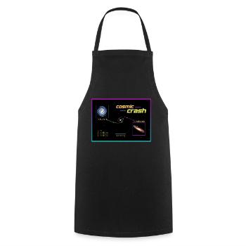 cosmic crash - Kochschürze - Schwarz - Vorne - AI Model Male 185 dark (185cm)