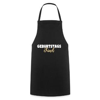 Geburtstagskind Geburtstag - Kochschürze - Schwarz - Vorne - AI Model Male 185 dark (185cm)