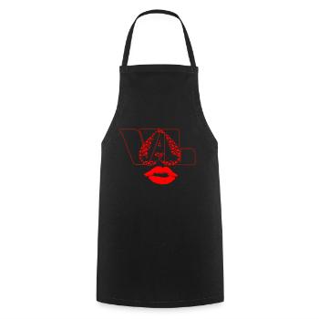 Val t 6 - Cooking Apron - black - Front - AI Model Male 185 dark (185cm)