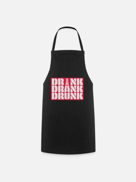 drink drank drunk Zitat - Kochschürze - Schwarz