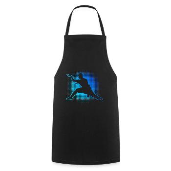 Wushu Arts Martiaux Kungfu Femmes Hommes Kung Fu - Tablier de cuisine - noir - Devant - AI Model Male 185 dark (185cm)