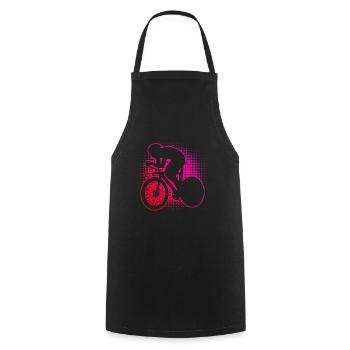 Road Bike Road Cyclist Road Cycling Road Bike - Cooking Apron - black - Front - AI Model Male 185 dark (185cm)