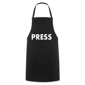 Press - Tablier de cuisine - noir - Devant - AI Model Male 185 dark (185cm)