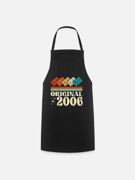 2006 Jahrgang 18. Geburtstag - Kochschürze - Schwarz