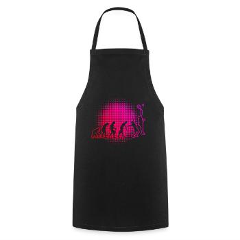 Racket Sport Paddle Court Paddle Women Men - Cooking Apron - black - Front - AI Model Male 185 dark (185cm)