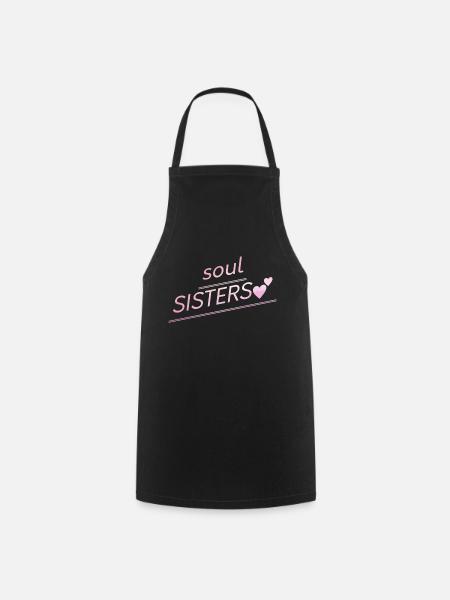 Friends - Soul Sisters - Cooking Apron - black