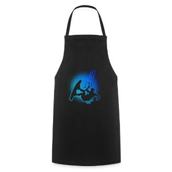 Men's Kitesurfing Kitesurfing Kitesurfing Kitesurfer - Cooking Apron - black - Front - AI Model Male 185 dark (185cm)