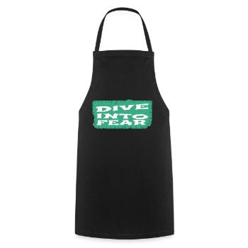 Boldness Cultivating Courage Adventure Activities - Cooking Apron - black - Front - AI Model Male 185 dark (185cm)
