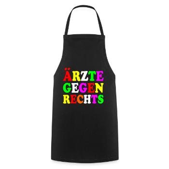 Ärzte gegen rechts - Kochschürze - Schwarz - Vorne - AI Model Male 185 dark (185cm)