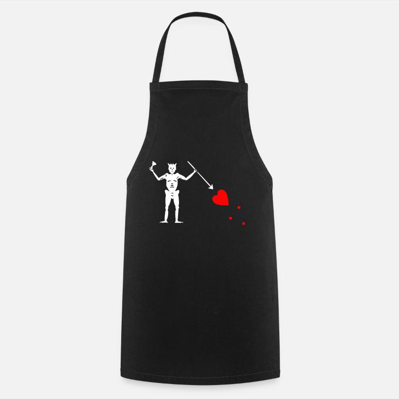 Edward Teach Flag - Tablier de cuisine - noir