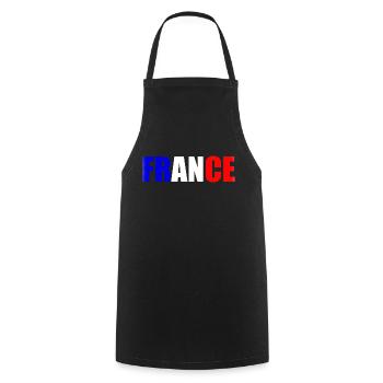 france - Cooking Apron - black - Front - AI Model Male 185 dark (185cm)