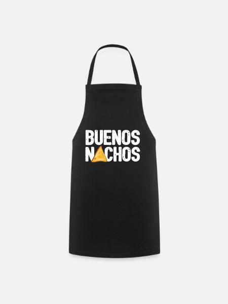 Food Taco Nachos Graphic - Cooking Apron - black