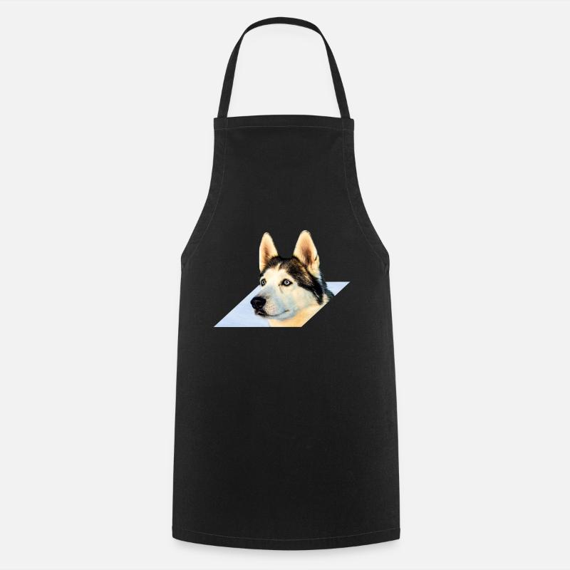 chien de traîneau - Tablier de cuisine - noir