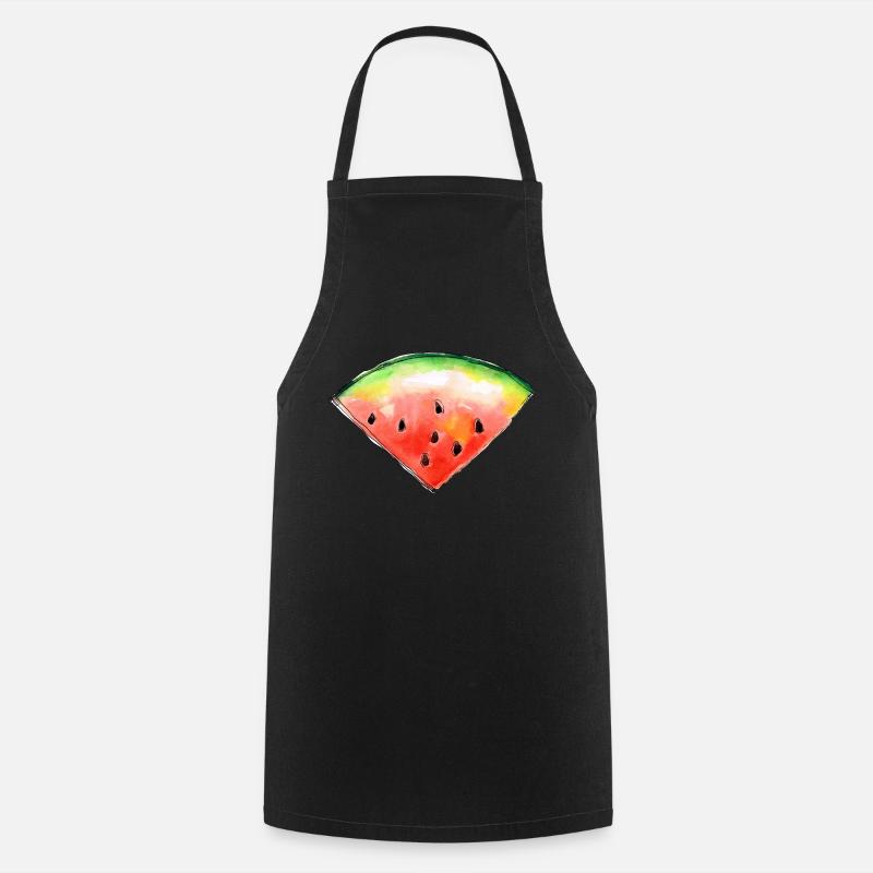 watermelon - Cooking Apron - black
