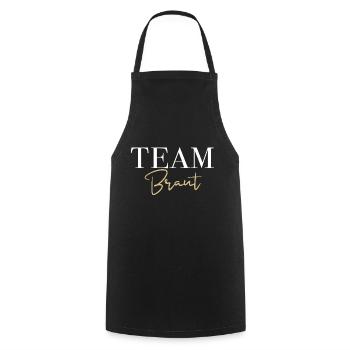 Team Braut Hochzeit - Kochschürze - Schwarz - Vorne - AI Model Male 185 dark (185cm)