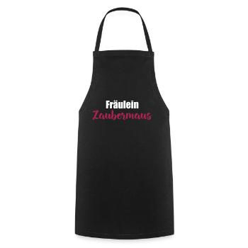 Zaubermaus Kosename Geschenk Freundin Valentinstag - Kochschürze - Schwarz - Vorne - AI Model Male 185 dark (185cm)