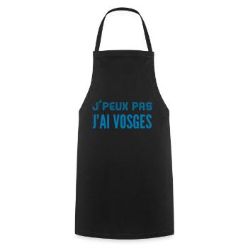 J'peux pas j'ai Vosges (Bleu) - Tablier de cuisine - noir - Devant - AI Model Male 185 dark (185cm)