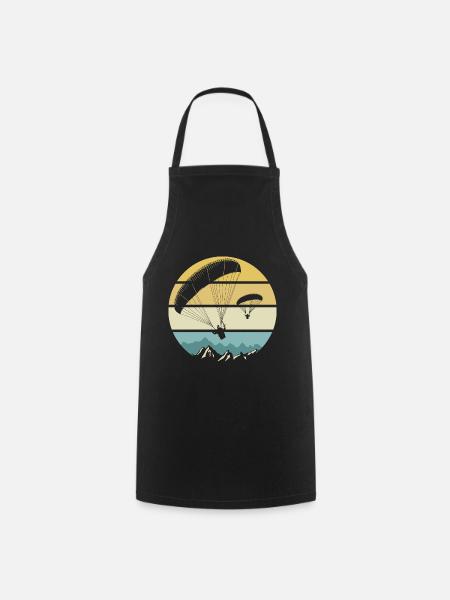 parapente cadeau homme femme sport parapentiste - Tablier de cuisine - noir