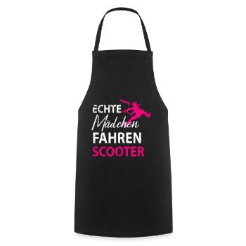 Stuntscooter Scooter Tretroller Damen Mädchen - Kochschürze - Schwarz - Vorne - AI Model Male 185 dark (185cm)