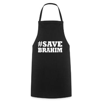 Save brahim - Kochschürze - Schwarz - Vorne - AI Model Male 185 dark (185cm)