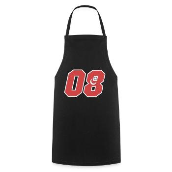 Artvin - Cooking Apron - black - Front - AI Model Male 185 dark (185cm)