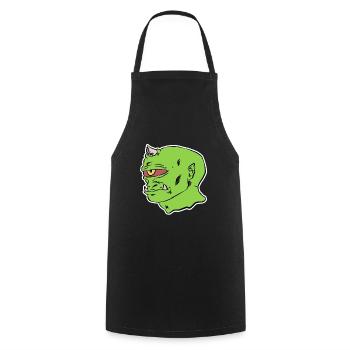 Zombie - Kochschürze - Schwarz - Vorne - AI Model Male 185 dark (185cm)