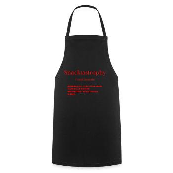 Snacktastrophy Definition - Cooking Apron - black - Front - AI Model Male 185 dark (185cm)