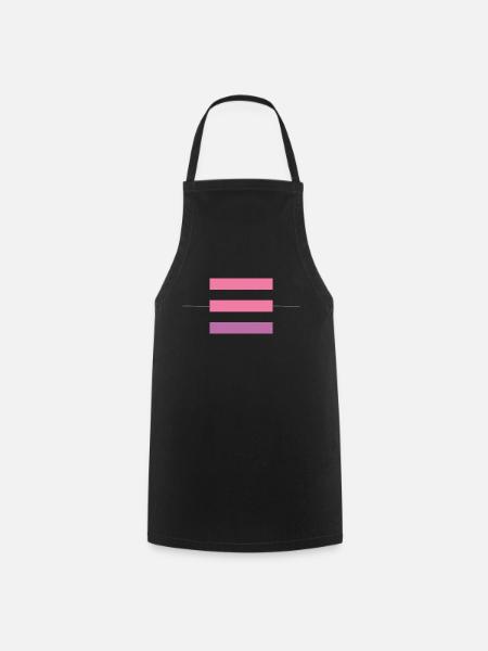 Modern and stylish minimalist pink heaven - Cooking Apron - black
