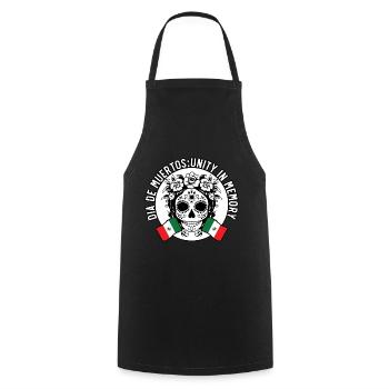 Dia De Muertos Unity in memory - Kochschürze - Schwarz - Vorne - AI Model Male 185 dark (185cm)