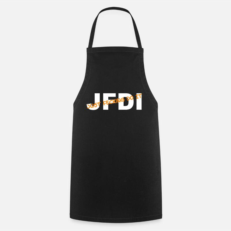 JFDI - Just Feckin Do It - Tablier de cuisine - noir