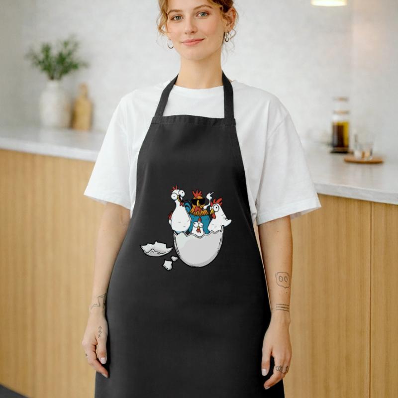 Eggshell Chickens Easter Eggs Poultry Poultry Cooking Apron