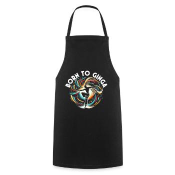 Brazilian Capoeira Martial Artist Sport - Cooking Apron - black - Front - AI Model Male 185 dark (185cm)