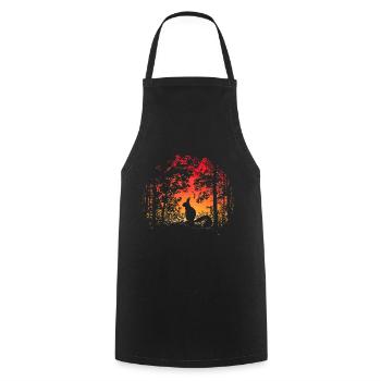 squirrel forest tree squirrel squirrel - Cooking Apron - black - Front - AI Model Male 185 dark (185cm)