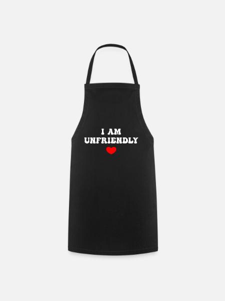 I Am Unfriendly - Kochschürze - Schwarz