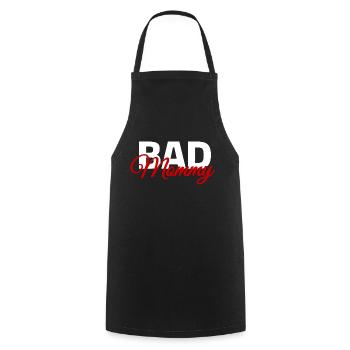 Bad Mommy - Bad Mom - Tablier de cuisine - noir - Devant - AI Model Male 185 dark (185cm)